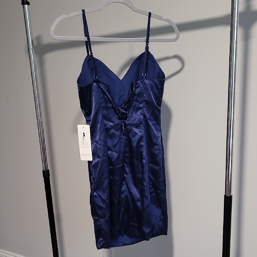 Elegant Blue Mini Dress